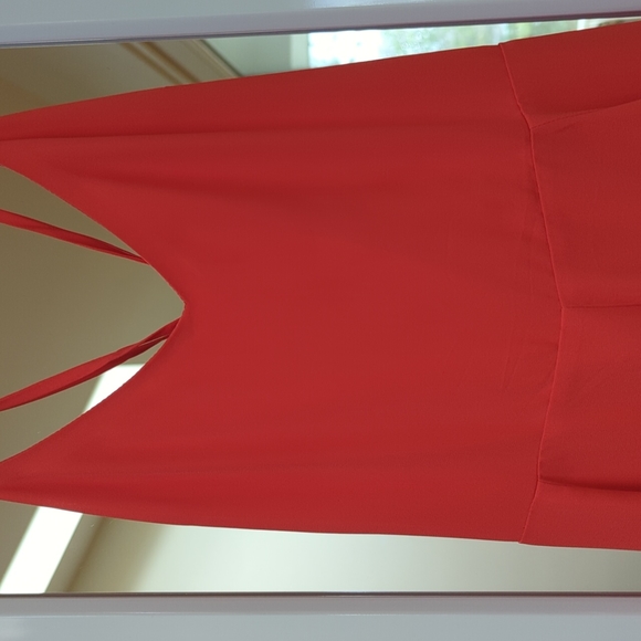 Express Coral Fit and Flare Romper - Picture 3 of 5